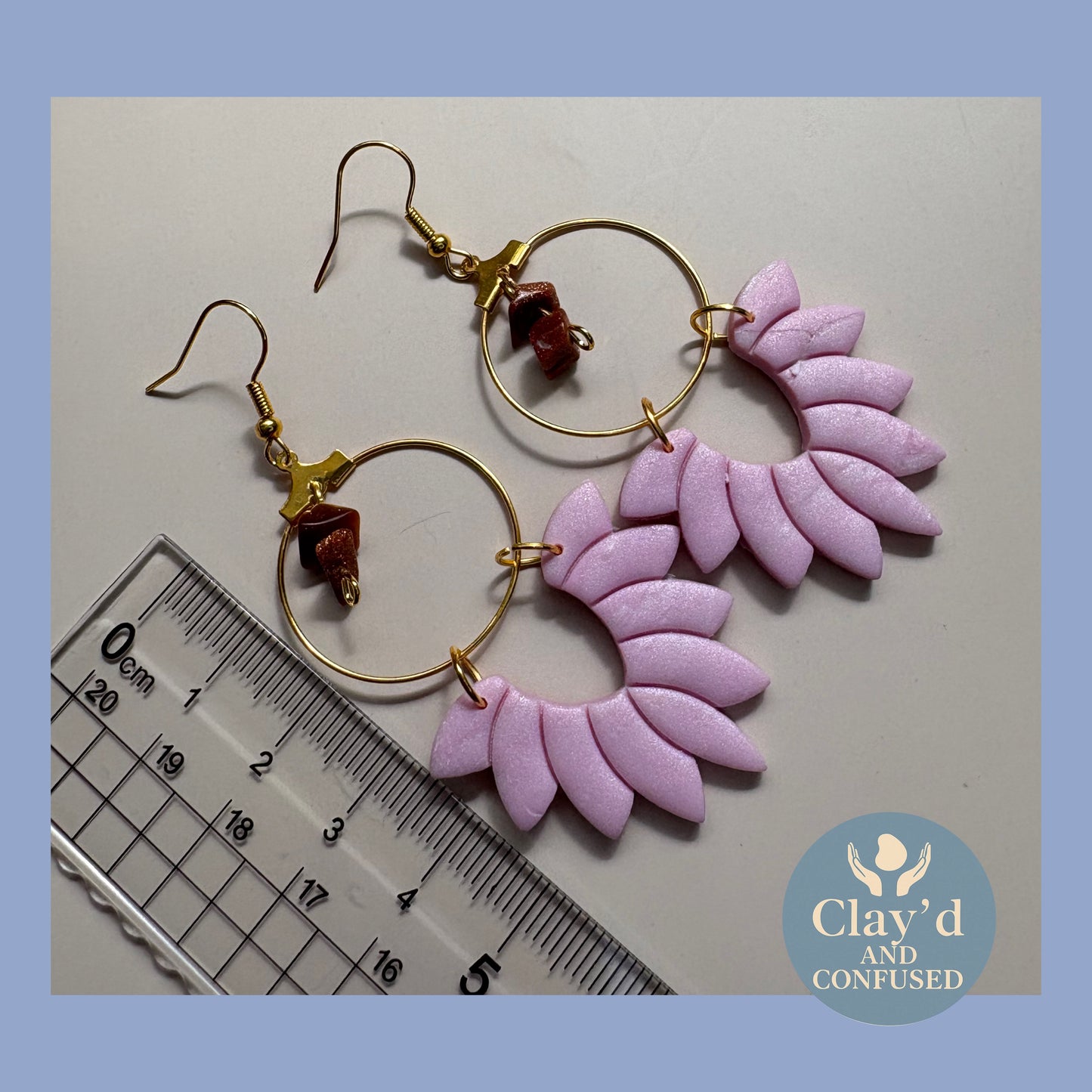 Not-So-Rosy Quartz Hoops