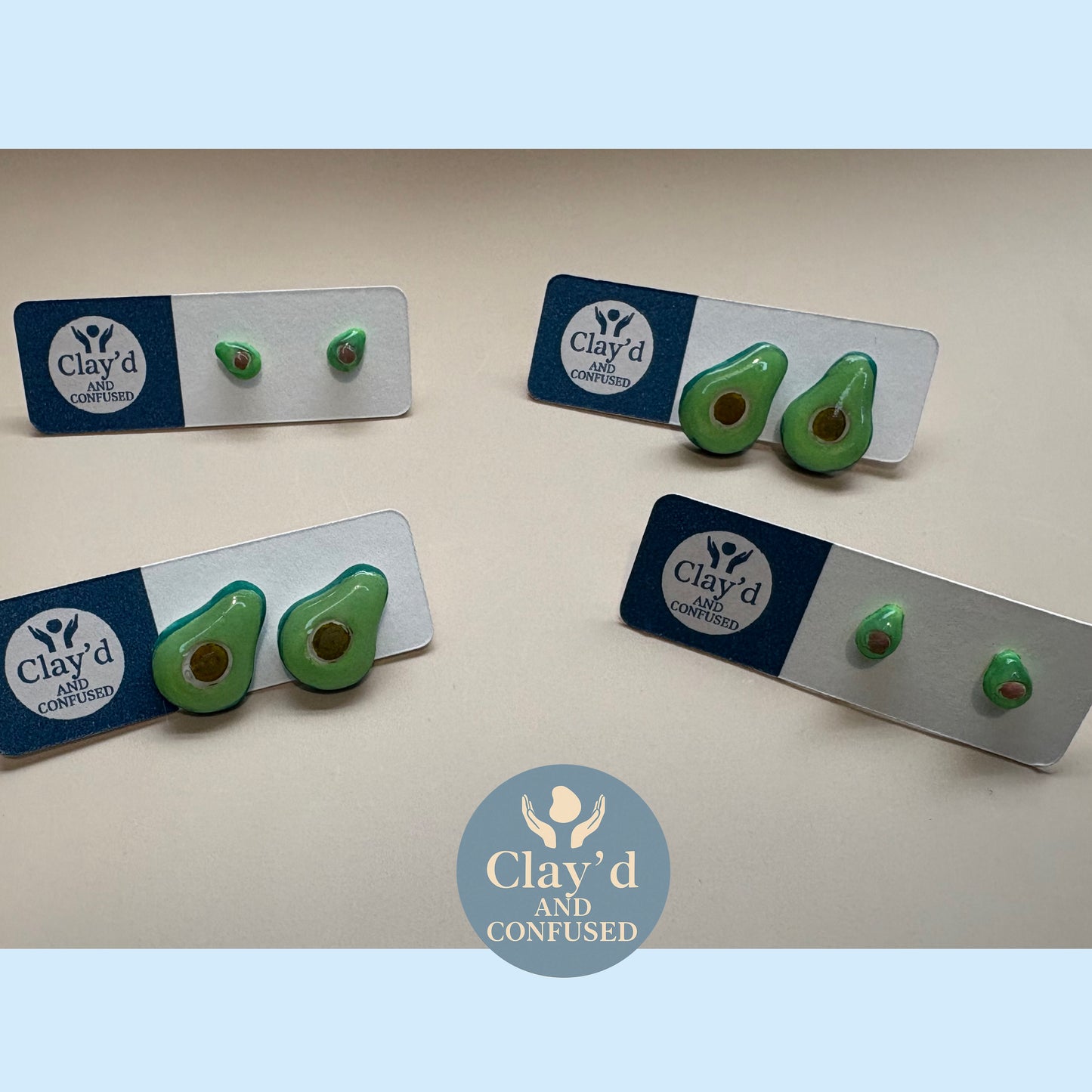 Avocado Stud Earrings