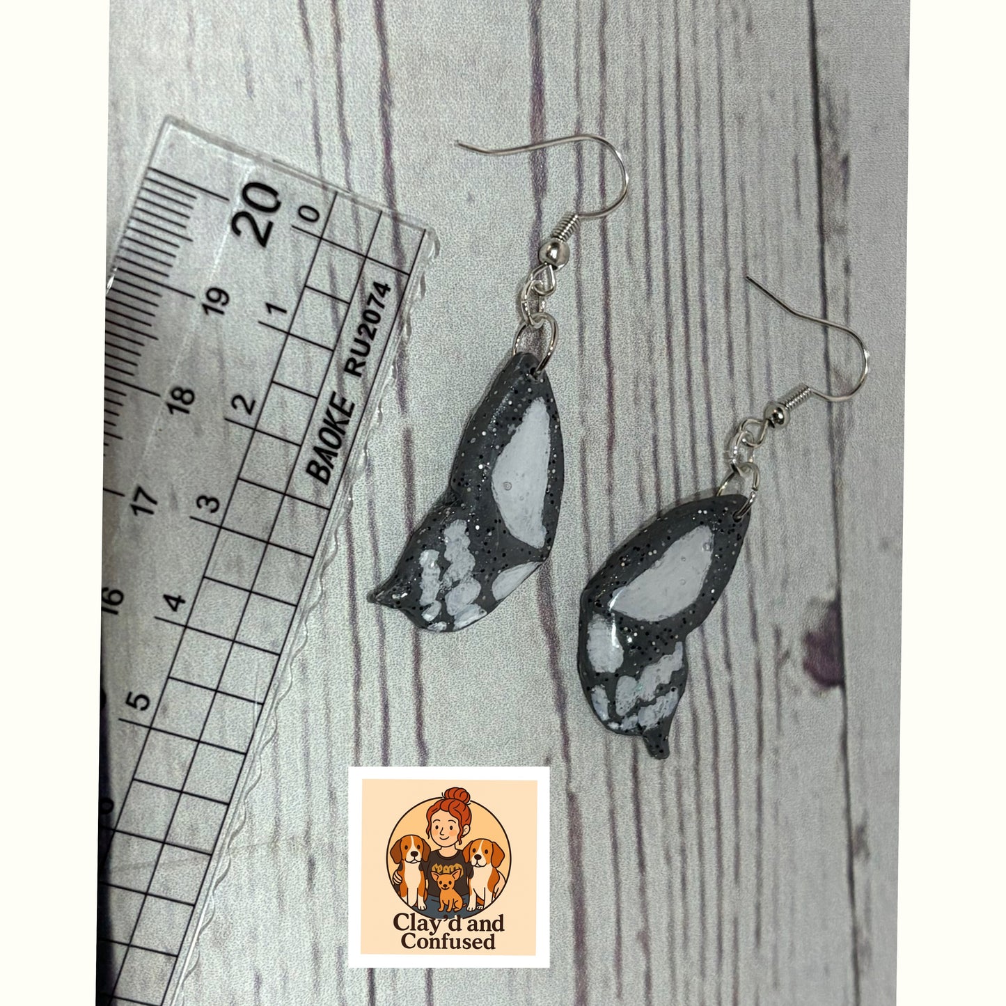 Skeleton Butterfly Earrings