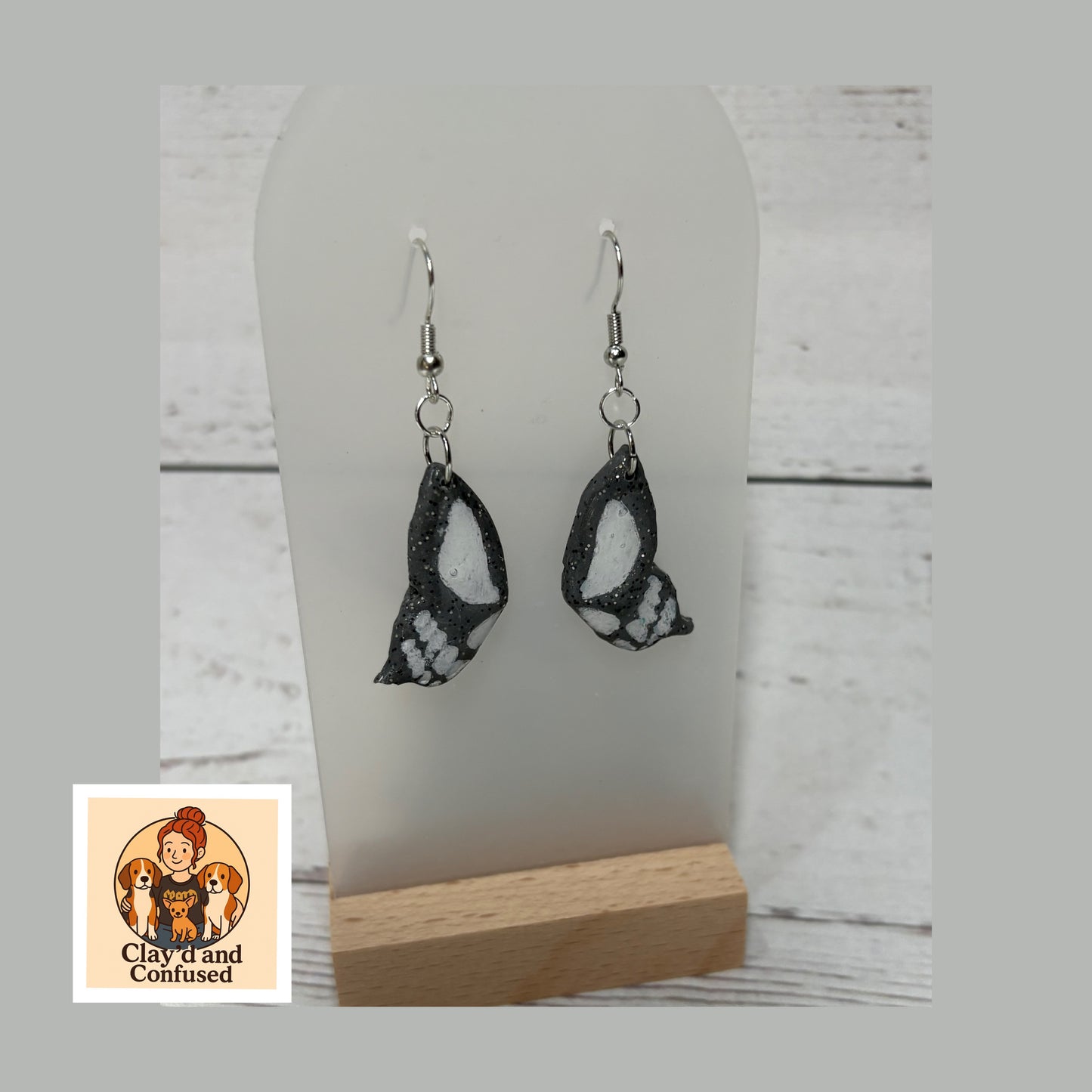 Skeleton Butterfly Earrings