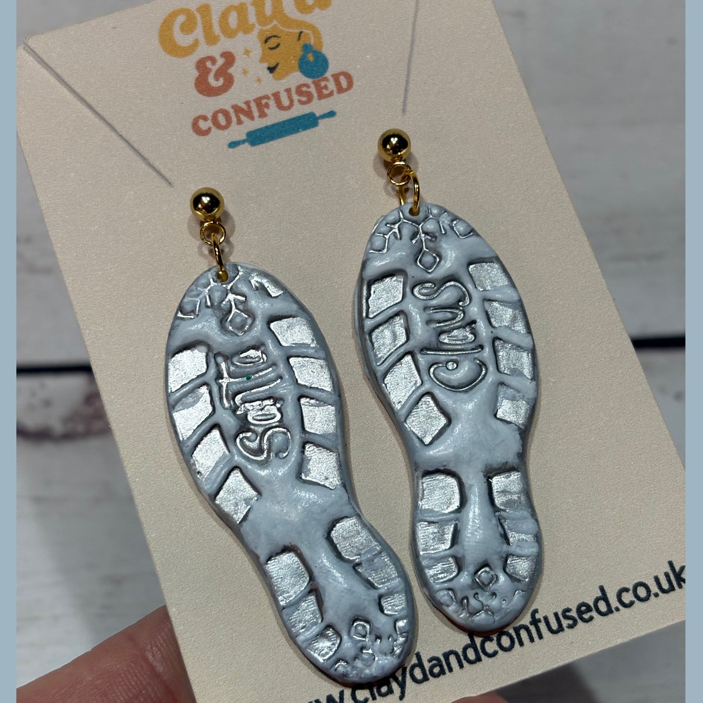 Santa’s Boot Print Earrings