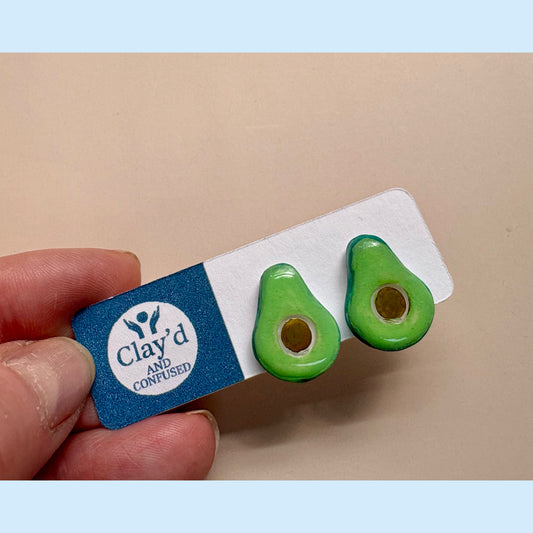 Avocado Stud Earrings