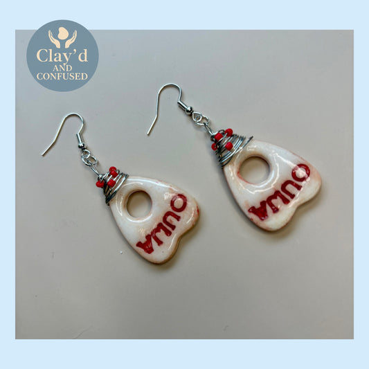 Ouija Planchette Earrings