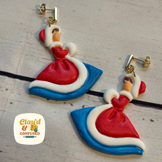 Vintage Inspired Lady Earrings