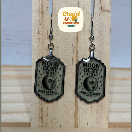 Apothecary Label Earrings