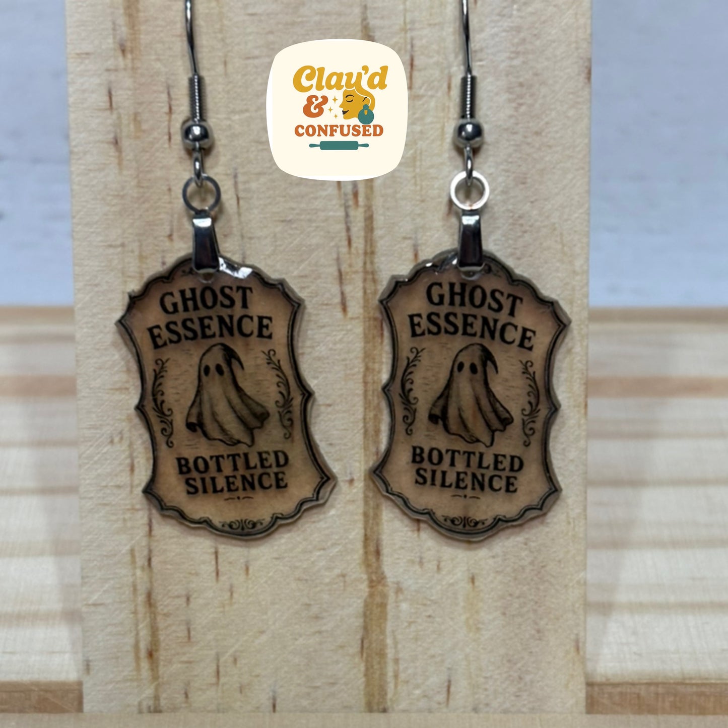 Apothecary Label Earrings