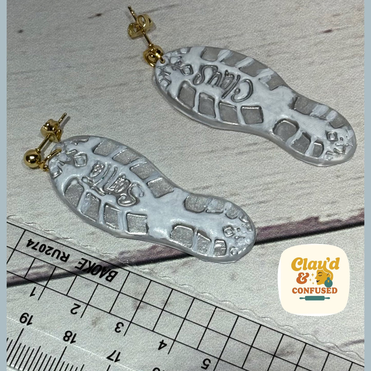 Santa’s Boot Print Earrings
