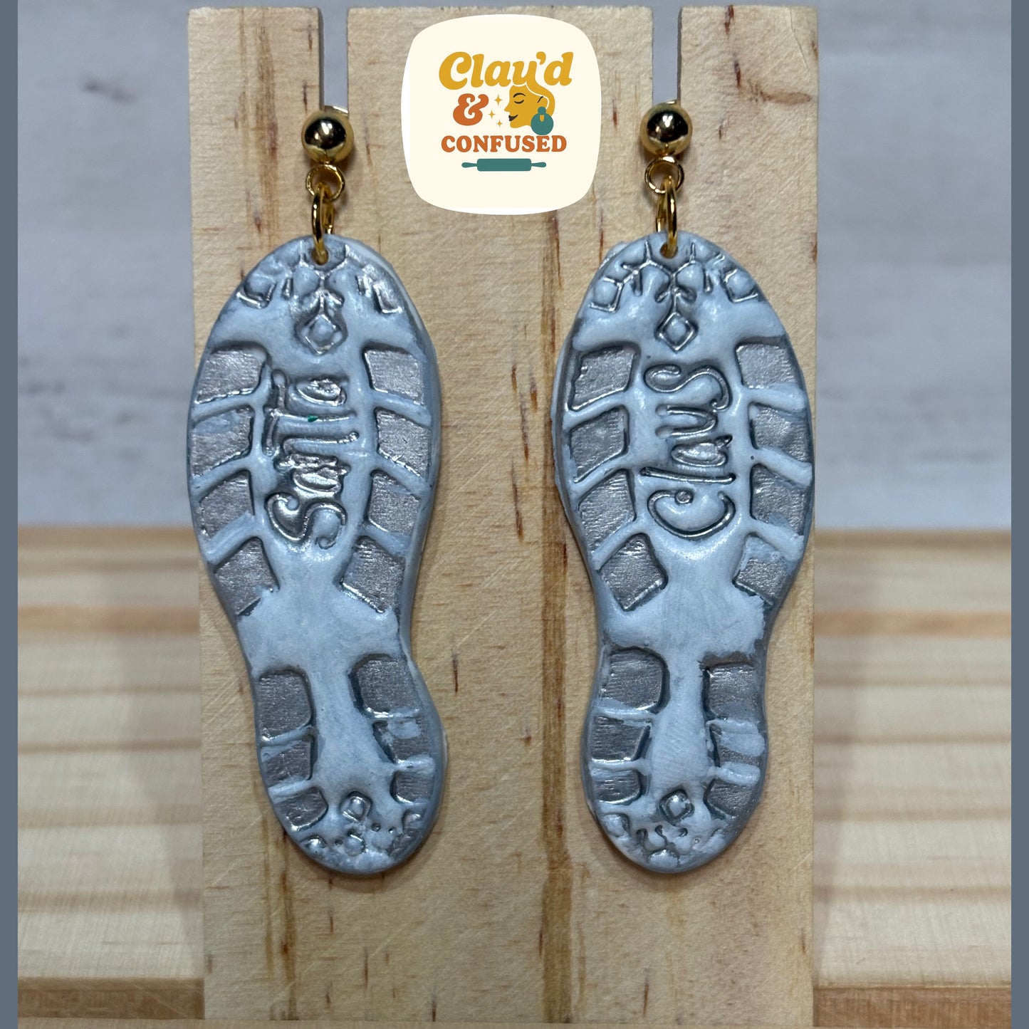 Santa’s Boot Print Earrings